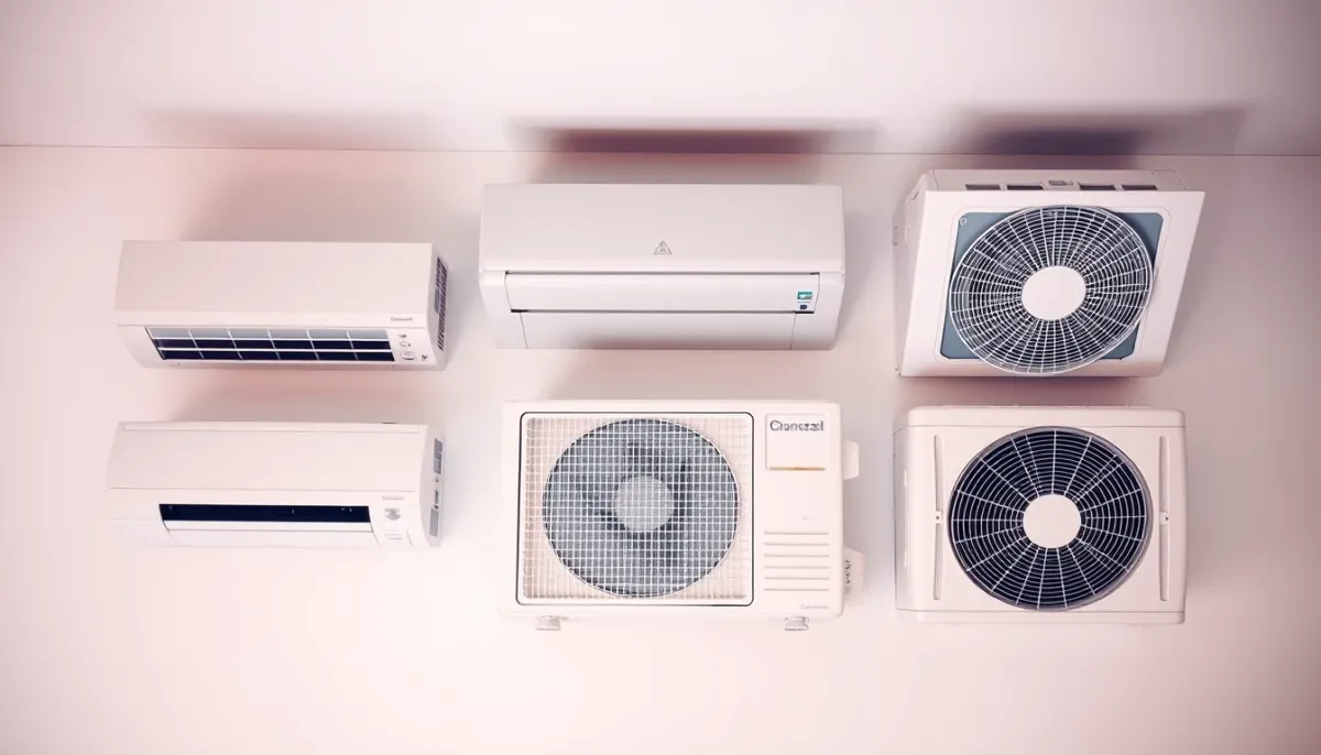 Comparatif visuel entre clim gainable, cassette et console dans un faux plafond
