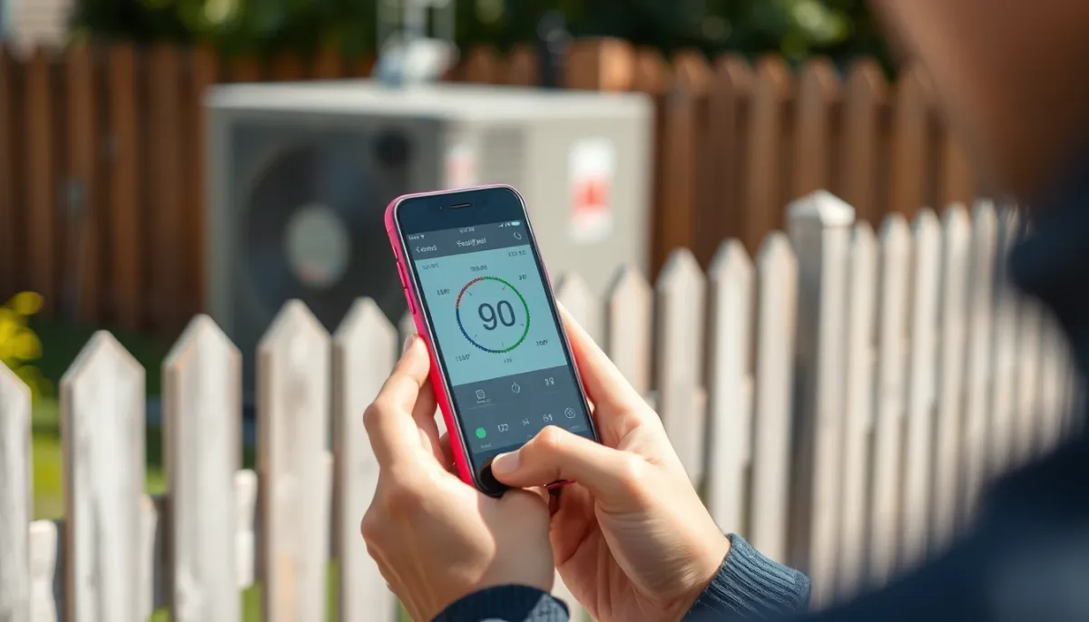 Mesure du bruit avec un smartphone près d'une clôture